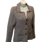 Cocogio Italian Cardigan Wool Blend Knit Boxy Blazer 3 Photo 1