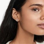 Tory Burch Miller Pave Stud Earrings NWT Photo 2