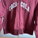 Coca-Cola  Graphic Red Long Sleeve Zip-Up Sweatshirt - Size Women's Small - NWT Photo 3