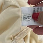 American Eagle  Crushed Velvet Babydoll Cream Peplum Tank Top Shirt Photo 3