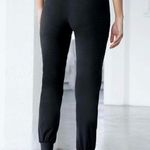 SheIn Solid Black Stretchy Waist High Rise Joggers Athletic Pants Size Medium Photo 2