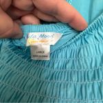 Jams World Hula Moon By  Teal Summer Halter Dress Crochet Top Juniors Size‎ Large Photo 7