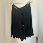 Sonia Rykiel black wide leg wool blend pants with sequin belt size T38 Photo 7