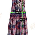 Free People  Summer Tropical Mini Dress Medium With Open Back Boho Beach Photo 7