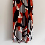 Forever 21 Y2K ORANGE AND BROWN FOREVER ABSTRACT HALTER NECK TANK TOP‎ Photo 4