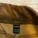 SheIn Faux Leather Pants - Brown - Petite XXS Photo 1