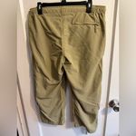 World Wide Sportsman Womens Khaki Cargo Capri Pants Size 10 Drawstring Waist Tan Photo 8