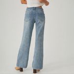 Anthropologie  Pilcro Laidback Flare Jeans Size 29 Patchwork Distressed High Rise Photo 7