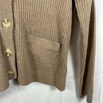 Sanctuary NWT Women’s Ribbed Cardigan Sweater Front Pockets Heather Truffle L Photo 5