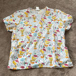 Looney Tunes Tweety Bird Christmas Scrub Top SIZE 2x Photo 0