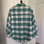 Joie  Green Plaid Flannel Wool Shacket Photo 3