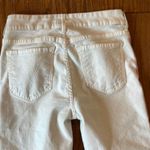 Mother the looker ankle fray white with pink stripe jeans 26 Photo 13