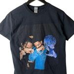 Travis Scott Kid Cudi Rap Tee T Shirt Black Medium M Graphic Saturo Cotton Solid Size undefined Photo 1