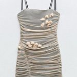 ZARA FLORAL TULLE DRESS Photo 0