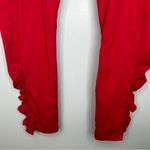 Soft Surroundings  Ruched Cropped Red Leggings Size XS Photo 3