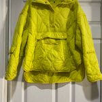 BLANK NYC  Front Hoodie Pockets High Collar Long Sleeves neon puffy coat Size S Photo 2