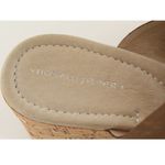 Donald J Pliner Syna Taupe Nubuc Strappy Wedges Size 9.5 Photo 7