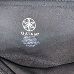 Gaiam Black W/ Floral Print Capri Leggings S Photo 3