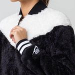 Nike Womens Size Medium Sherpa zip up bomber jacket NWT Photo 2