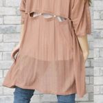 Lightweight Knit Open Cardigan‎ Pink Photo 10