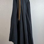 MiB Collection Womens Draped Lagenlook Vest L Large Black Cotton Linen Made USA Photo 4