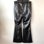 Good American Good Legs Flare Faux Leather Pants Black 15 Photo 6