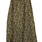 Talbots Brown Animal Print A-Line Linen Silk Maxi Skirt 2 Photo 0