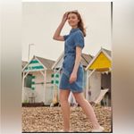 Barbour  NEW NWT Seaboard Cotton Denim Dress Blue size 8 women’s casual comfort Photo 1