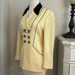 Fendi  Vintage Retro Double Breasted Black And Yellow Blazer‎ Size 8 Photo 1