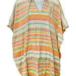 Juicy Couture Melon Mint White Striped Terrycloth Hooded Poncho size M NEW Tags Photo 0