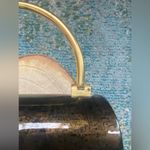 Vintage Lisette New York tortoise lacquer box handle top purse Brown Photo 9