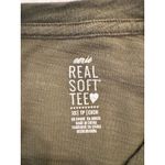 Aerie Long Sleeve Real Soft Tee Shirt Cotton Blend Green Women's Size XS Casual Photo 4