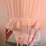 Dark Pink Off The Shoulder Tired Lace Maxi Dress Size 8 Photo 3