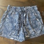 Joie  Shorts Lyocell Size Small blue elastic‎ waist tie front Photo 0