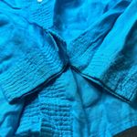 Liz Claiborne : Blue Linen Cardigan Photo 4