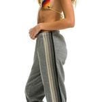 Aviator Nation  Gray Stripe Sweatpants Photo 0