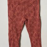 Athleta Ultimate Snake Print Leggings 7/8 Length Red Orange Sz XS Excellent Condition Photo 8