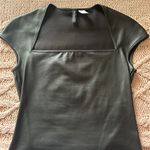 H&M Faux Leather Top Photo 0