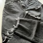 Bershka Ripped Mom Jeans Black Photo 7