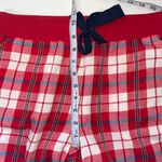 Aerie Red White & Navy Blue Plaid Drawstring Jogger Pajama Pants Photo 7