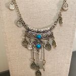 Bohemian Silver Medals Statement Necklace Photo 5