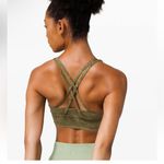 Lululemon  Energy Bra Long Line Ice Wash Green size 4 Photo 1