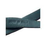 Furla  Gray Leather Double Wrap Bracelet Gold Tone Hardware Italy 6" & 6.5" Photo 3