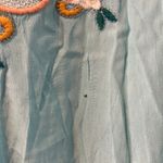 Soft Surroundings  River island turquoise embroidered tunic Photo 4