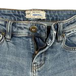 Free People SZ W25 Skinny Jeans Frayed Slit Hem Low-Rise Stretch Kentucky Blue Photo 3