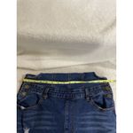 American Bazi  Denim Overalls Size Large Blue Jean Stretch Distressed Skinny Photo 9