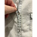 Angel Kiss AK  Chambray Button Up Denim Long‎ Sleeves Shirt  Light Wash Size XL Photo 3