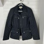 Michael Kors Michael Black Quilted Zip Front Puffer Jacket Size S Photo 6