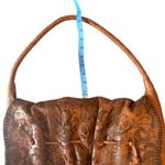 Sharif leather purse. Pattern on front. Western/boho vibes. GUC Brown Photo 3