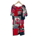 Anthropologie Vanessa Virginia Persian Rose Patchwork Tassel Dress Size Large Photo 1